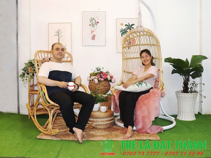 Ghế Mây Đung Đưa - GMDD009
